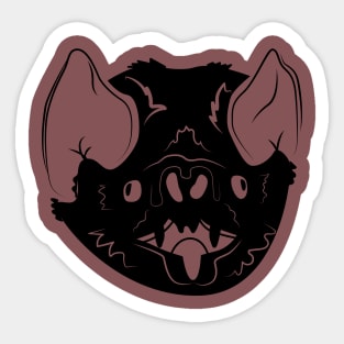 Bat, Adorable Nightmare Puppy of the Sky - Halloween Nature Design Sticker